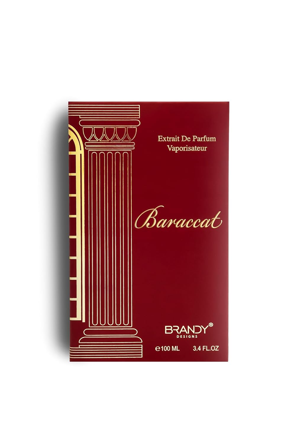 Brandy Designs Baraccat Extrait de Parfum – Luxurious Unisex Fragrance, 3.4 Fl Oz (100ml) Vaporisateur